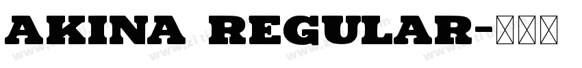 Akina Regular字体转换